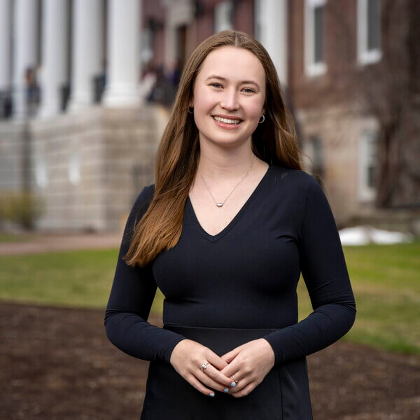 Environmental photo of Class of 2025 Valedictorian Claire Wolf '25